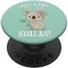 Cute Koala Mom Gifts & Phone Accessories Kawaii Kids Floral Womens Just A Girl Who Loves Koalas Lover PopSockets PopGrip Adesivo