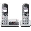 Panasonic KX-TGE522GS Argento-Nero