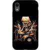 Drumming Cat Playing Drums Gifts Men Wom Custodia per iPhone XR Rock Band Gatto Bacchette Bacchette Divertenti Musica Rock Batteria