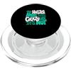 Matching Light Teal Aqua Color Graphic T Grafica Aqua Aqua Color Hustle Ain't So Crazy Aqua Light Teal PopSockets PopGrip per MagSafe