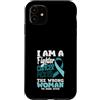 Cervical Cancer Awareness Teal Ribbon Ap Custodia per iPhone 11 Il cancro cervicale ha scelto la donna sbagliata per scherzare con il nastro