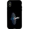 Vision Wormhole future time travel scien Custodia per iPhone X/XS Aereo da viaggio nel tempo