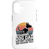 Dog Father Gamer Pup Lover Custodia per iPhone 16 Gioco Cane Papà Vittoria Schermo E Scodinzolante Code
