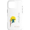 Geo Critter Collective - minimalist crea Custodia per iPhone 16 Pro Design artistico minimalista con martin pescatore geometrico