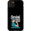 Cervical Cancer Awareness Teal Ribbon Ap Custodia per iPhone 11 Pro Max Cervicale Cancer Warrior Unbreakable Strong Woman Teal Ribbon