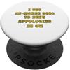 Amateur Radio Divertente vintage I use Re-Morse Code To Send Apologies In CW PopSockets PopGrip Adesivo