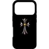 LUKE GALLERY Custodia per iPhone 17 Pro The Yellow Shine Diamonds Silver Cross