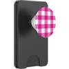 Hot Pink Buffalo Plaid Pattern for Women Motivo scozzese di bufalo rosa caldo per donne e ragazze PopSockets PopWallet per MagSafe