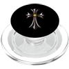 LUKE GALLERY The Yellow Shine Diamonds Silver Cross PopSockets PopGrip per MagSafe