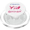 Western Beach Vibes Cowgirl Estate Spiaggia Vacanza Costumi Da Bag PopSockets PopGrip per MagSafe