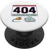 404 Motivation Not Found Funny Tech Meme 404 Motivazione non trovata Umorismo retrò su Internet PopSockets PopGrip Adesivo