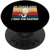 30 Years Birthday Merch 30° compleanno 30 anni fa ero il compleanno più veloce PopSockets PopGrip Adesivo