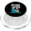 Cervical Cancer Awareness Teal Ribbon Ap Cervicale Cancer Warrior Unbreakable Strong Woman Teal Ribbon PopSockets PopGrip per MagSafe