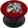 Demonique Tees and Ars Goetia Demon Gift Carattere alato demoniaco cavalcando un drago a due teste ritagliato PopSockets PopGrip Adesivo