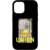 Union Ironworkers Strong Inc Custodia per iPhone 12/12 Pro Cappello rigido in ferro per lavoratori del sindacato patriottico mimetico