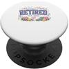 Awesome Future Retiree 2026 Regali di pensionamento floreale umorismo donna per lei PopSockets PopGrip Adesivo