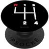 Gearbox Stick Shift Car Fashion (4 Speed Modello cambio cambio manuale (4 velocità) PopSockets PopGrip Adesivo