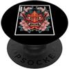 Hannya Oni By Tokyo-Waves Hannya Oni Mask Devil Yokai - Maschera giapponese con tatuaggio demone PopSockets PopGrip Adesivo