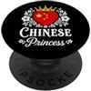 Nations Princess Novelty Designs 2 .. Chinese Princess China Flag Proud Chinese Girl PopSockets PopGrip Adesivo