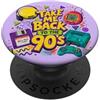 cranberrysky retro Retro Gaming Music Lover Vintage Take Me Back to the 90s PopSockets PopGrip Adesivo