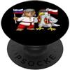 Russian Polish Heritage Bandiera Russia Polonia Radici russe Orgogliosa polacca PopSockets PopGrip Adesivo