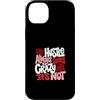 Matching Maroon Red Burgundy Color Graph Custodia per iPhone 14 Plus Maroon Rosso Borgogna Colore Hustle Ain't So Crazy Borgogna