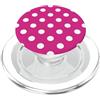 Hot Pink Polka Dots Pattern for Women an Motivo a pois rosa acceso per donne e ragazze PopSockets PopGrip per MagSafe