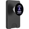 Periwinkle Esophageal Cancer Awareness A Indosso pervinca per la consapevolezza del cancro esofageo PopSockets PopWallet per MagSafe