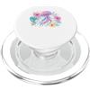 Aqua Bloom Creations Vivace Acquerello Meduse Tropical Floral Art PopSockets PopGrip per MagSafe