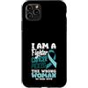 Cervical Cancer Awareness Teal Ribbon Ap Custodia per iPhone 11 Pro Max Il cancro cervicale ha scelto la donna sbagliata per scherzare con il nastro