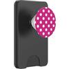 Hot Pink Polka Dots Pattern for Women an Motivo a pois rosa acceso per donne e ragazze PopSockets PopWallet per MagSafe