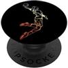 Regali per giocatori di basket Schizzo di un giocatore di basket in stile vintage PopSockets PopGrip Adesivo