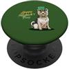 Yorkshire Terrier Puppy Lover PS Buon giorno di San Patrizio Yorkshire Terrier giorno di San Patrizio PopSockets PopGrip Adesivo