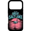 Visit Utah's Great Salt Lake Custodia per iPhone 17 Pro Visita Il Grande Lago Salato Flamingo Rosa Utah Tramonto Turista
