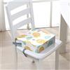 Surwin Rialzo da Sedia per Bambini Rialzo Sedia Bambini Cuscino Rialzo Cuscino per Sedia Seggiolino Regolabile Lavabile Smontabile con 2 Cinghie per Sedia da Pranzo - 3D Leone (Reticolo,32x32x8cm)