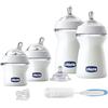 Chicco NaturalFeeling - Set starter con biberon, tettarelle e scopino, 0 m+