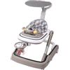 Willonin Girello per bambini 5in 1, girello per neonati con cestino da basket + musica + luci, carrello da passeggio Bebe con centro giochi, baby walker da 6 mesi