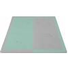 LÜ BABYMATS LuBabymats Mini - Tappeto a puzzle per bambini da viaggio in gomma EVA. Pavimento extra imbottito per bambini da bellissimi colori pastello in mint e grigio