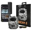 Spartan Camera GoCam2 Cellular, APP Control Trail Camera, 4G LTE, 1080P Video, FHD Foto, No Glow, Visione Notturna, Motion Activated, IP65 Water Resistant (Spartan Areus, AT & T)