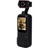 Plyisty Videocamera D'azione 2K con Obiettivo Girevole a 270°, Wi-Fi, Schermo da 2", Microfono e Registrazione in Loop per Ciclismo, Escursionismo e Vlogging all'aperto.