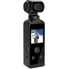 ZiStarlilife Action camera 5K con obiettivo girevole a 270° e microfono integrato, compatto ABS portatile Vlog Cam per avventure all'aperto, equitazione e immersioni (nero)