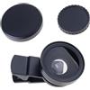 Kalttoy Obiettivo della fotocamera dello smartphone 0.45x Vista ampliata Strumento di fotografia macro Clip flessibile Attacco della fotocamera del telefono per smartphone Obiettivo macro ad alta risoluzione