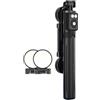 Generic Selfie Stick con luce di riempimento - treppiede per telefono retrattile con otturatore esterno wireless, luce ricaricabile e telecomando per foto facili | Video e live streaming - per