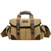 Generico Borsa a tracolla da viaggio for fotocamera in tela impermeabile vintage con inserto for custodia for DSLR compatibile obiettivo Pentax