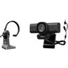SVBONY Kit Videoconferenza Wireless Completo: Webcam 2K con AI Noise Reduction, Cuffie Bluetooth con Microfono e Base di Ricarica, Plug & Play per Smart Working e Ufficio