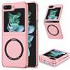 ZHOZEXIN Custodia magnetica per Samsung Galaxy Z Flip 5, sottile custodia protettiva antiurto per Samsung Galaxy Z Flip5 (rosa)
