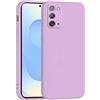 Mixroom - Cover Custodia Case per Samsung Galaxy Note 20 Protezione Fotocamera in Silicone TPU Morbido Opaco Bordi Piatti Colore Lilla