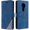 SONWO Cover per Nokia 6.2, Flip Caso in PU Pelle Case Cover Portafoglio Custodia per Nokia 6.2, [Kickstand] [Slot per Schede], Blu