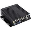 Qiilu Mini Realtime Car Mobile DVR 4CH Ingresso registratore video/adatto per Audio con telecomando Car DVR Mobile DVR Car Mobile DVR 4CH Car Mobile DVR Car Video Recorder Mini Real Time Sd Car Mobile R6t9