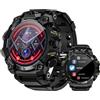 LOKMAT 4G Android Smartwatch APPLLP 2 PRO, 4GB + 64GB Robusto Militare Sport Smartwatch da Uomo, Orologio Fitness Tracker con GPS, Telecamera WiFi, Bluetooth (Nero)
